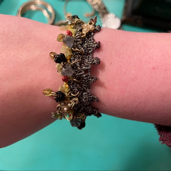 Knit and Beaded Bracelet - Picture 3 of 4